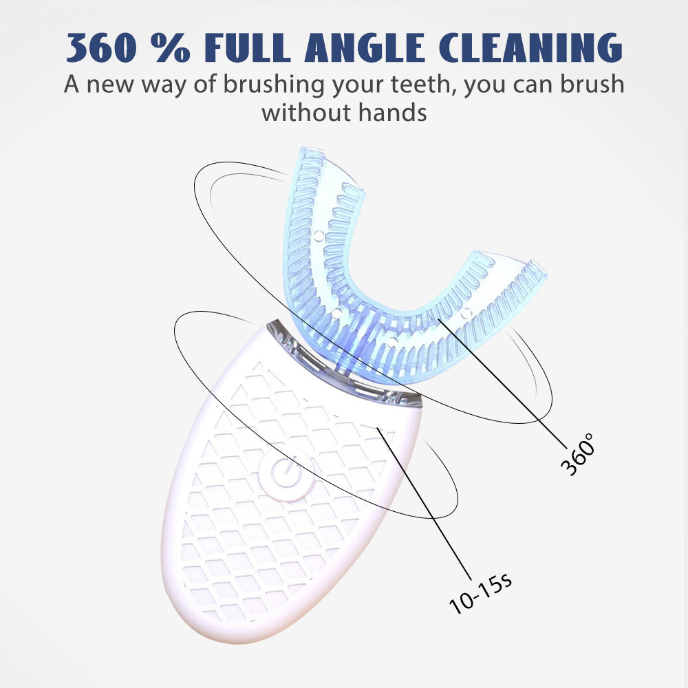 New Smart U-Shaped Silicone Electric Toothbrush 360 ultrasonic Electric Toothbrush