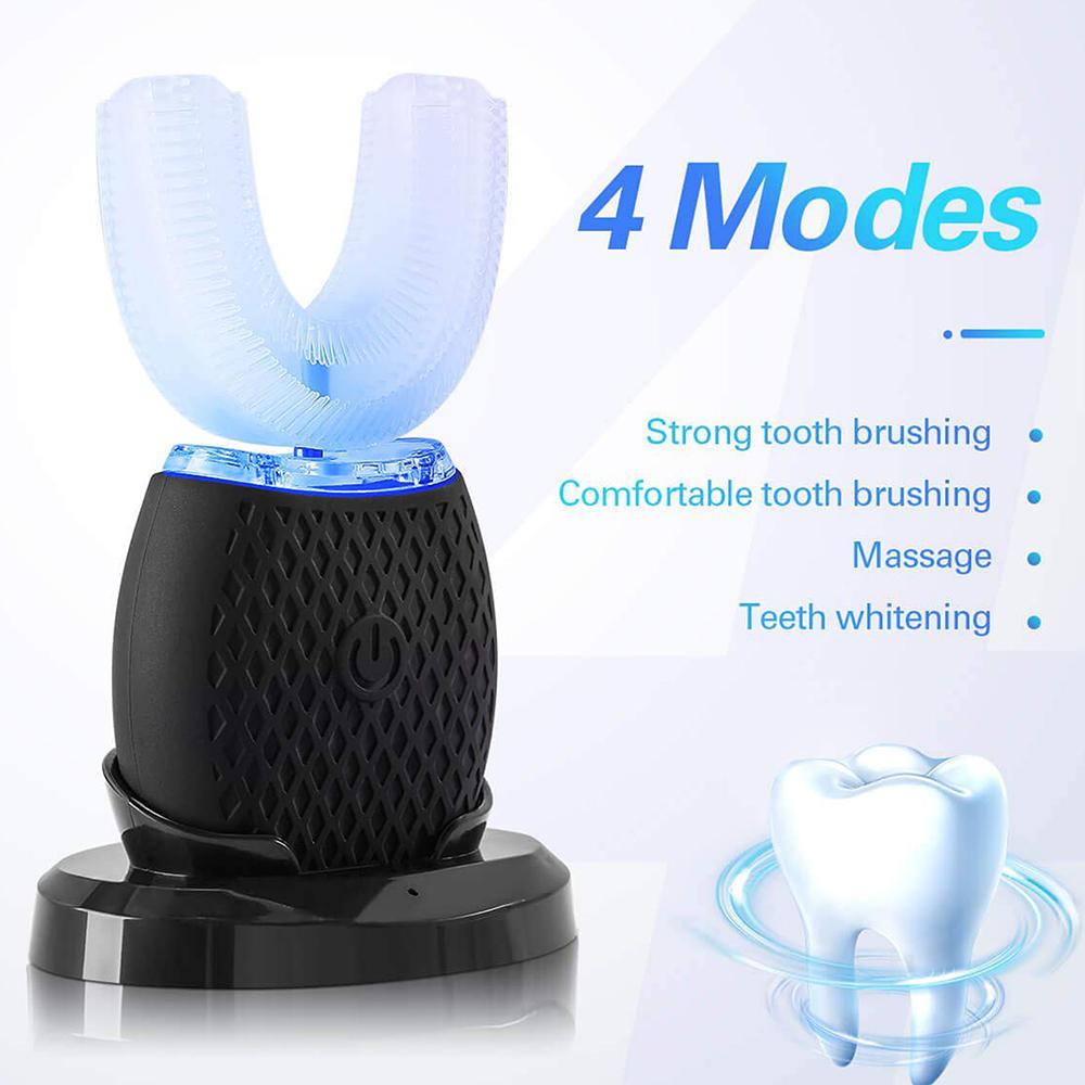 New Smart U-Shaped Silicone Electric Toothbrush 360 ultrasonic Electric Toothbrush