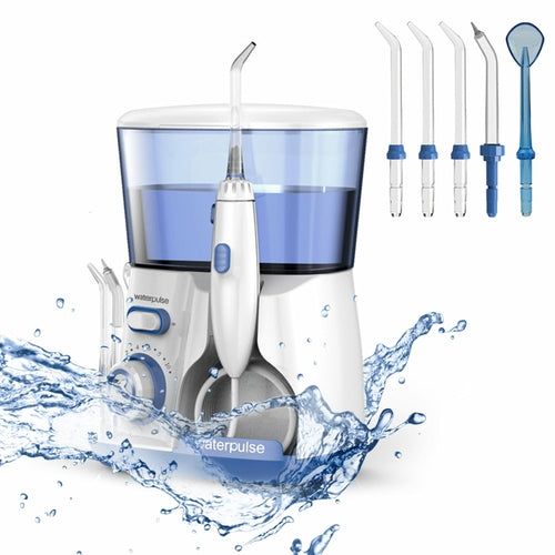 Water Flosser Oral Irrigator with 10 Adjustable Water Jet Pressures, 800ml Capacity
