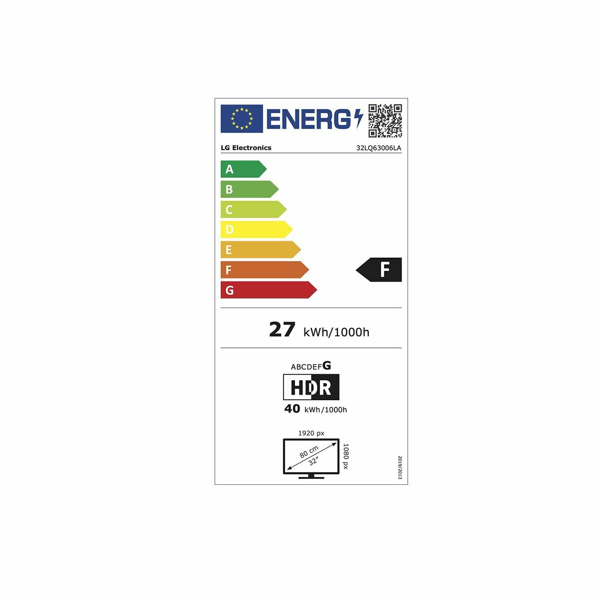 LG LED LQ6300 32" FHD Smart TV 2022 - 32LQ63006LA