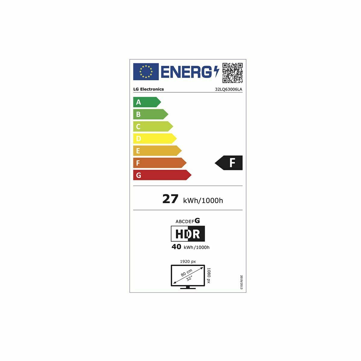 LG LED LQ6300 32" FHD Smart TV 2022 - 32LQ63006LA