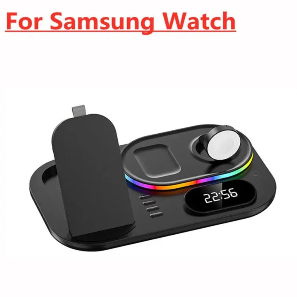 4 in 1 LED Wireless Fast Charging Station