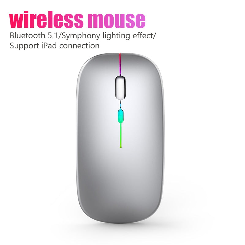 Bluetooth 5.2 RGB Wireless Rechargeable Mouse