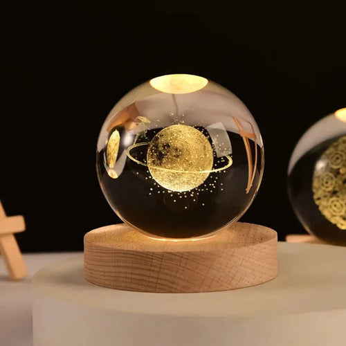 3D Laser Engraved Crystal Sphere