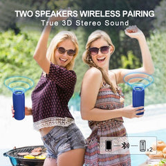 360 Degrees Bluetooth Portable Subwoofer Waterproof Speaker