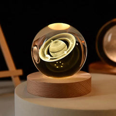 3D Laser Engraved Crystal Sphere