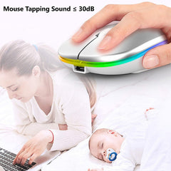 Bluetooth 5.2 RGB Wireless Rechargeable Mouse