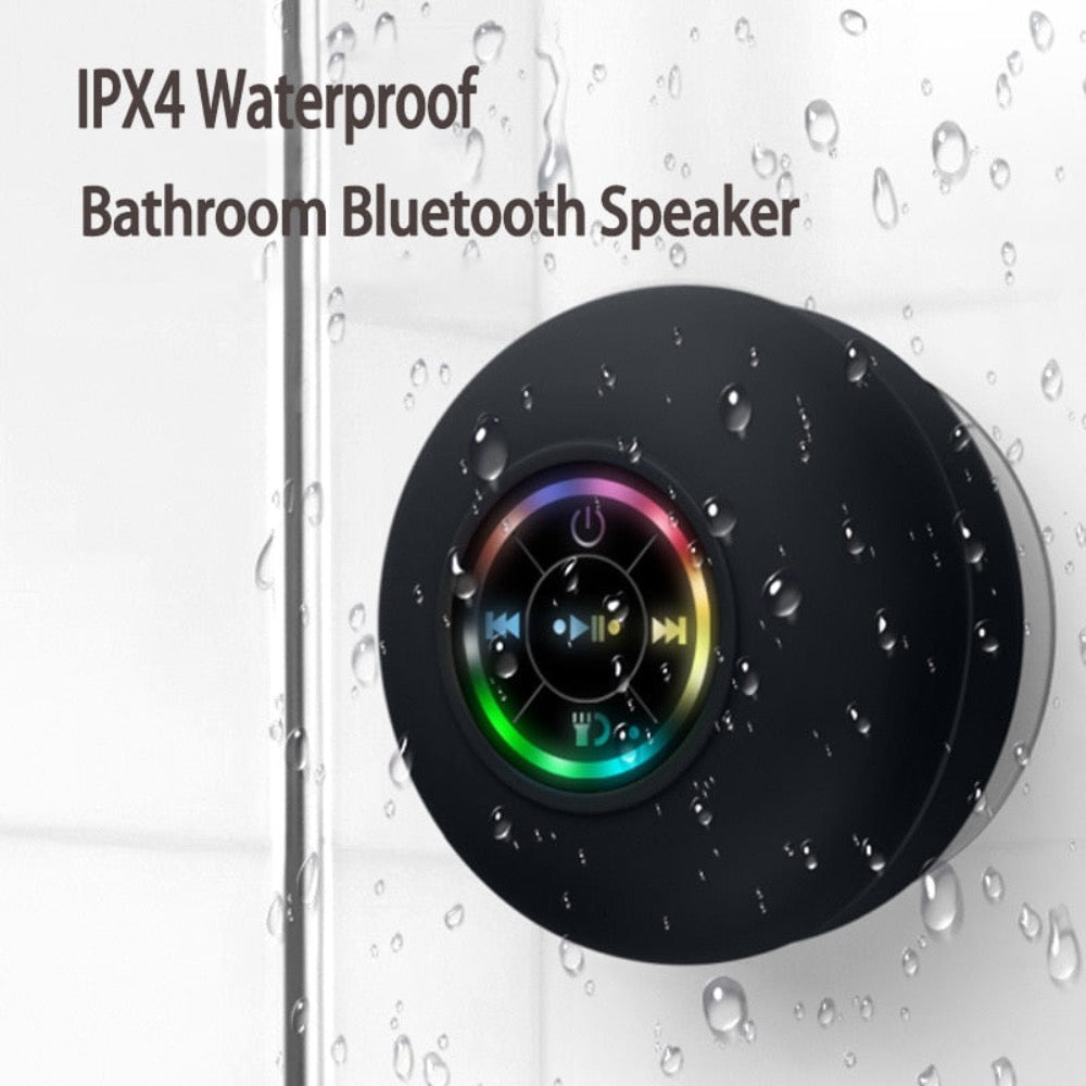 Mini Waterproof RGB Bluetooth Speaker with Microphone