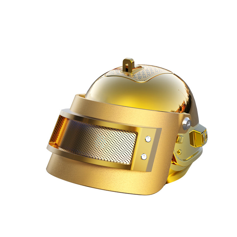 Mini Helmet Shape Portable Bluetooth Wireless Speaker Rechargeable Stereo System for Gamers