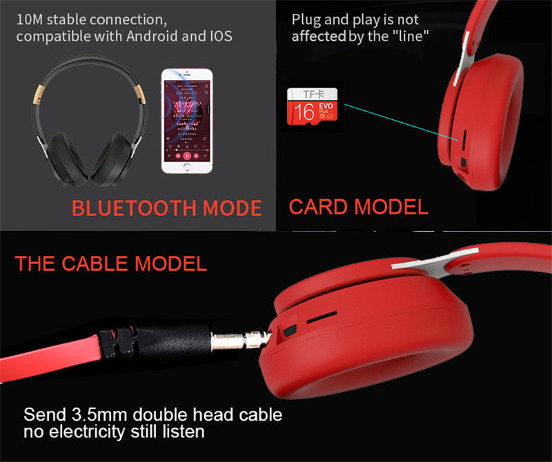 Dragon TX7PRO Wireless Bluetooth 5.0 Gaming Headsets with TF card slot
