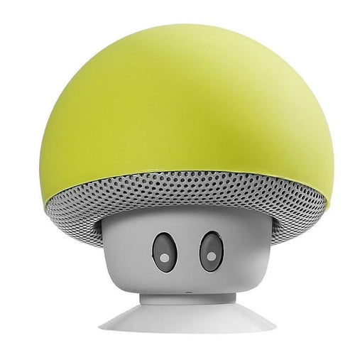 Mini Portable Speaker, Mushroom Shape Speaker, Builtin Microphone for HandsFree Calling, Mobile Phone Holder Function