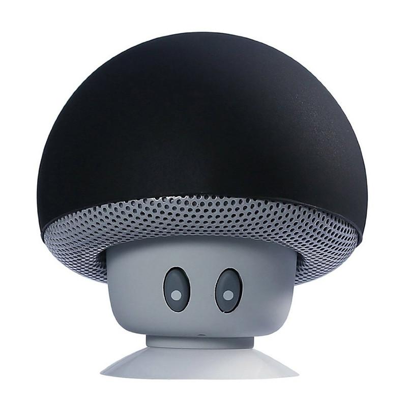 Mini Portable Speaker, Mushroom Shape Speaker, Builtin Microphone for HandsFree Calling, Mobile Phone Holder Function