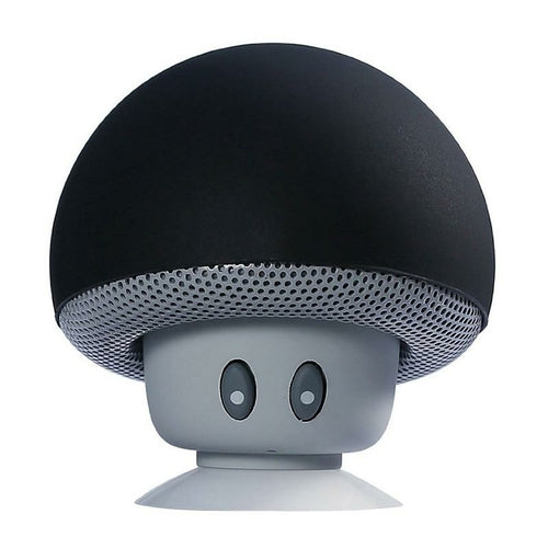 Mini Portable Speaker, Mushroom Shape Speaker, Builtin Microphone for HandsFree Calling, Mobile Phone Holder Function