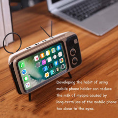 Retro TV design Bluetooth Speaker & Phone Holder
