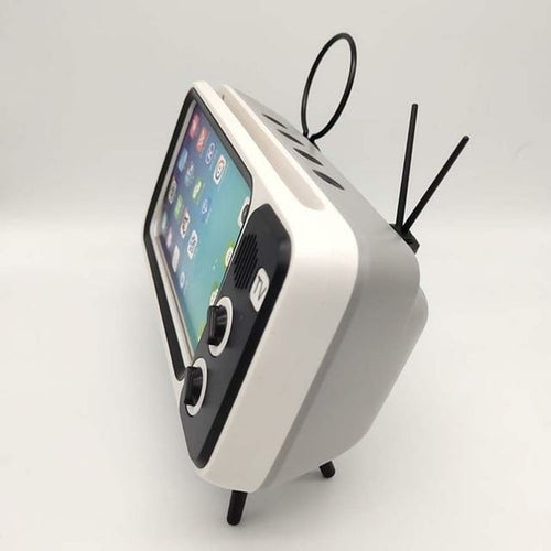 Retro TV design Bluetooth Speaker & Phone Holder