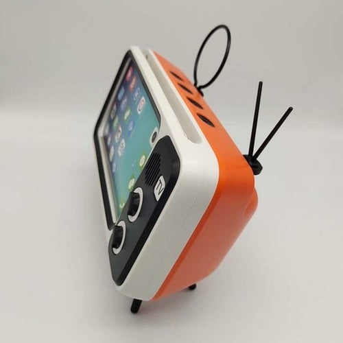 Retro TV design Bluetooth Speaker & Phone Holder